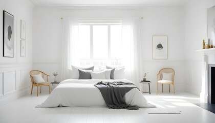 Photo interior modern design room 3d illustration