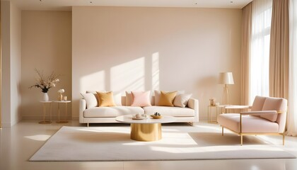 Photo interior modern design room 3d illustration