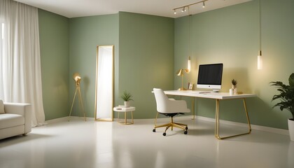 Photo interior modern design room 3d illustration