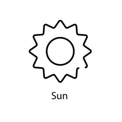 Sun vector icon