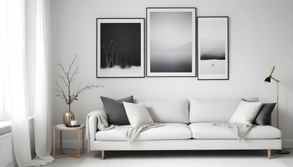Photo interior modern design room 3d illustration