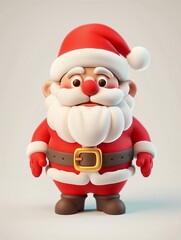 Obraz premium 3D Santa Claus cartoon image 