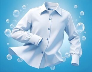 Clean wash white shirt