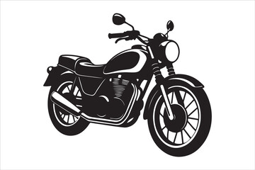 Fototapeta premium Motorcycle Silhouette Victor Art Created with AI Technology 