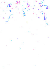 Colorful confetti background that zig-zags falling for the celebration. festival decoration vector illustration