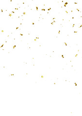 gold confetti background that zig-zags falling for the celebration. festival decoration vector illustration