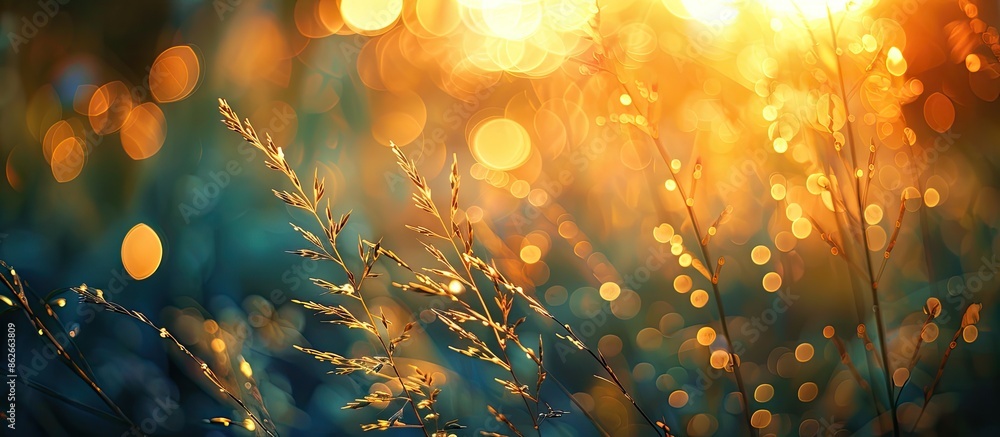 Poster stunning bokeh enhances the appeal of natural backgrounds in a copy space image.