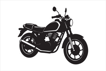 Fototapeta premium Motorcycle Silhouette Victor Art Created with AI Technology 