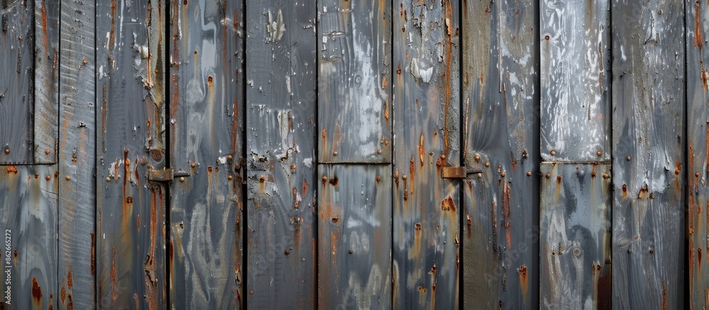 Poster zinc fence with a rustic look ideal for background with space for text or images. copy space image. 