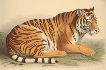 Obraz premium Bengal tiger wildlife animal mammal.