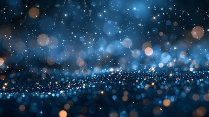 Obraz premium Twinkling Starry Night Sky with Blurred Bokeh Backdrop for Dreamlike Atmosphere