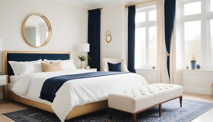 Photo interior modern design room 3d illustration