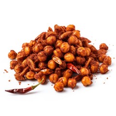 Obraz premium Spicy Chana Jor Garam Roasted Chickpeas With Red Chilies