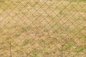 Fototapeta premium Texture of rusty wire mesh