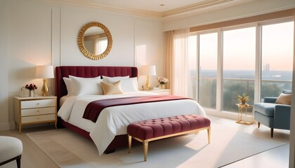 Photo interior modern design room 3d illustration