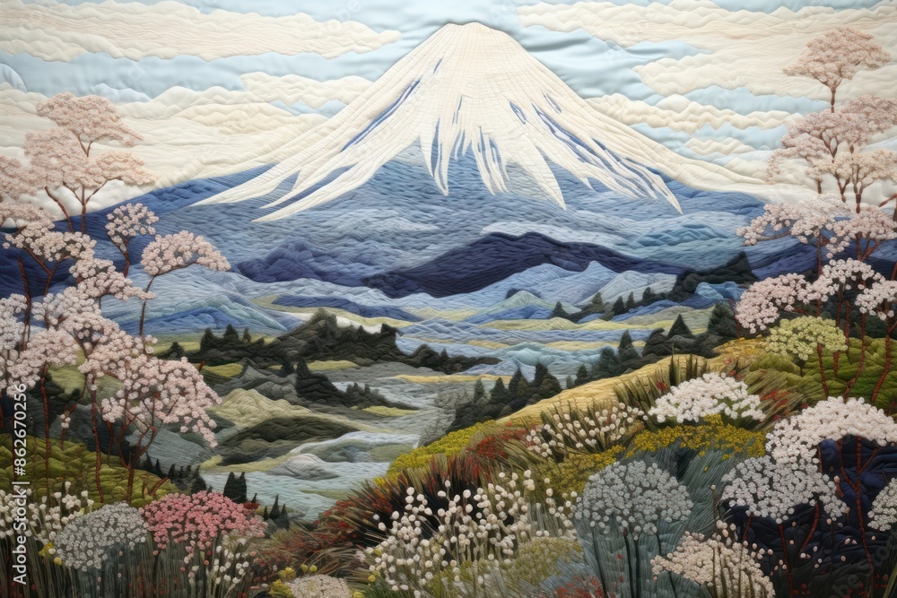 Wall mural fuji mountain japan landscape wilderness outdoors. - Wall murals