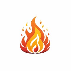 fire icon on a white background
