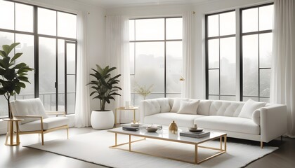 Photo interior modern design room 3d illustration