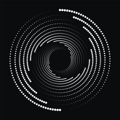 Circle halftone patterns dots. Globe vector illustration. Abstract halftone background.