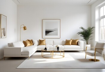Photo interior modern design room 3d illustration