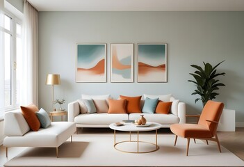 Photo interior modern design room 3d illustration