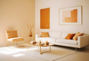Photo interior modern design room 3d illustration