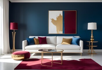 Photo interior modern design room 3d illustration