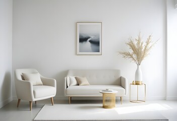 Photo interior modern design room 3d illustration