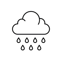 Raining vector icon