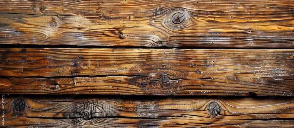 Aufkleber Background with a wooden texture offering space for text or graphics in the frame; ideal as a copy space image.