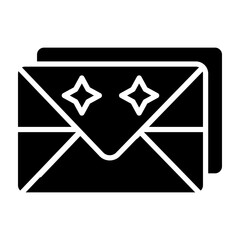 Envelope glyph icon