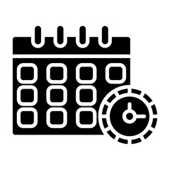 Schedule glyph icon