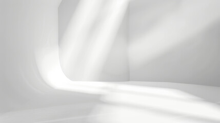 empty white space and white wall, sunshine through the window,  used for business background