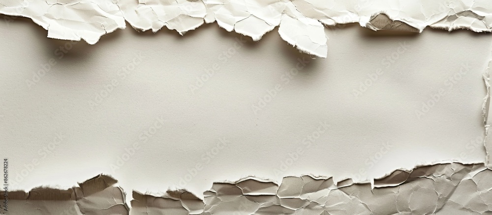Poster torn paper with ample copy space image