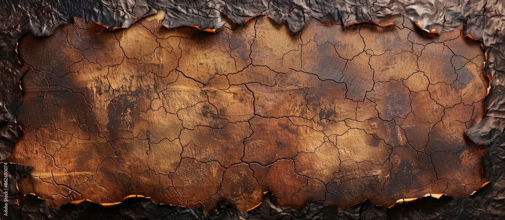 Aufkleber old grunge background with burnt paper texture suitable for copy space image.