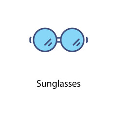 Sunglasses vector icon