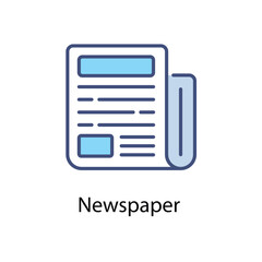 Newspaper vector icon