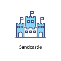 Sandcastle vector icon