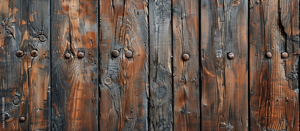 Aufkleber close-up macro photograph of textured background from an old wooden exterior wall with copy space im