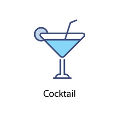 Cocktail vector icon