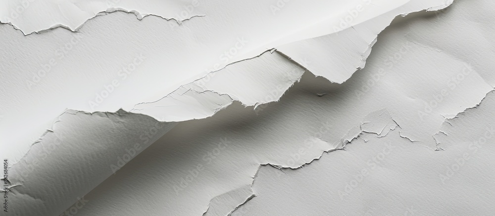 Leinwandbilder close-up of a white paper sheet with creases as a background, with space for text or images. copy sp
