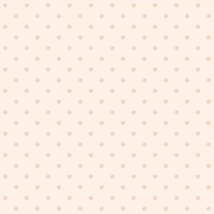 Vector illustration. Seamless pattern of small beige dots on a light beige background. Textile printing, fabric design, packaging, wrapping paper, children's wallpaper