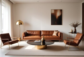 Obraz premium Photo interior modern design room 3d illustration