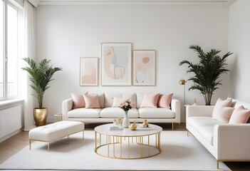 Photo interior modern design room 3d illustration