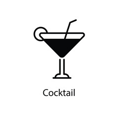 Cocktail vector icon