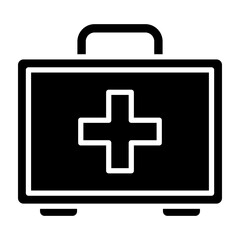 First aid kit glyph icon