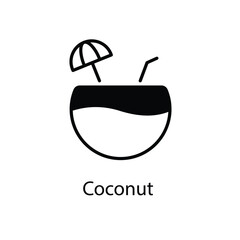 Coconut vector icon