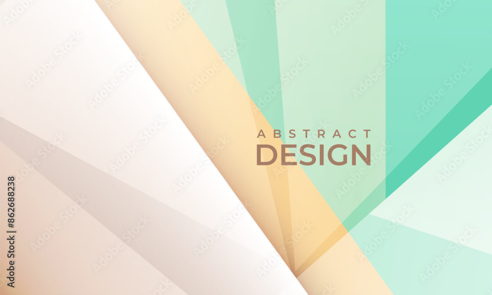 Aufkleber Abstract vector background design with pastel colors diagonal geometric shapes. Modern background template for banner, presentation, cover, wallpaper, social media, business card, advertising, promo.