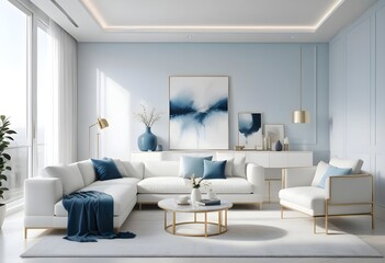 Fototapeta premium Photo interior modern design room 3d illustration