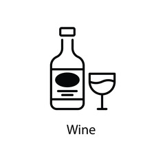 Wine vector icon